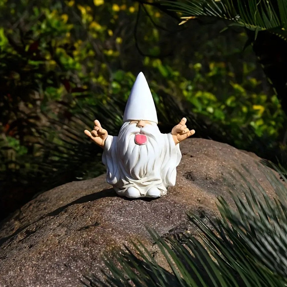 2Pcs Rocker Gnome Garden Statue Outdoor Sculpture Garden Home Ornament