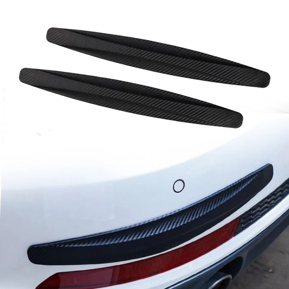 2Pcs Universal Anti-Collision Car Bumper Guard Protector Car Corner Anti-Scratch Strips Black