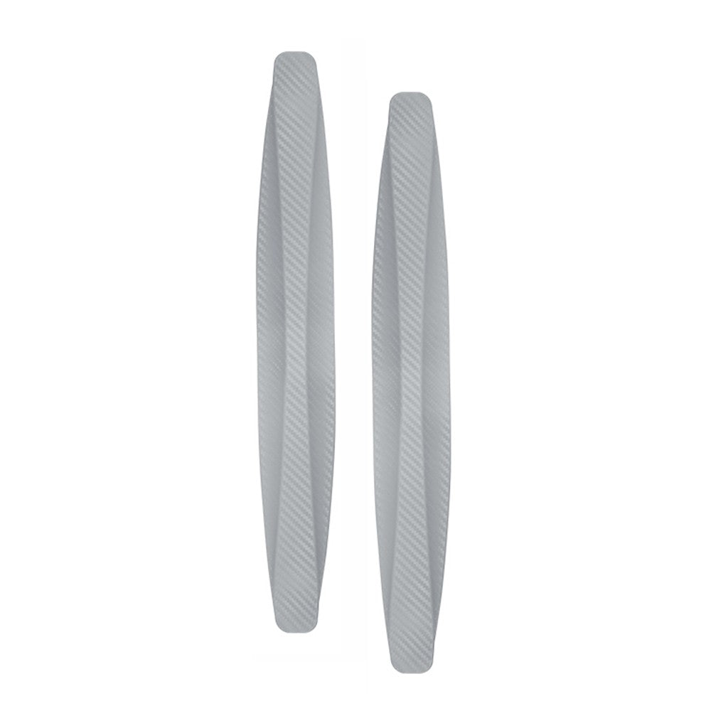 2Pcs Universal Anti-Collision Car Bumper Guard Protector Car Corner Anti-Scratch Strips Grey