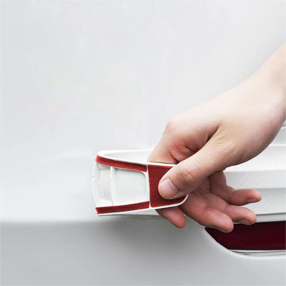 2Pcs Universal Anti-Collision Car Bumper Guard Protector Car Corner Anti-Scratch Strips White