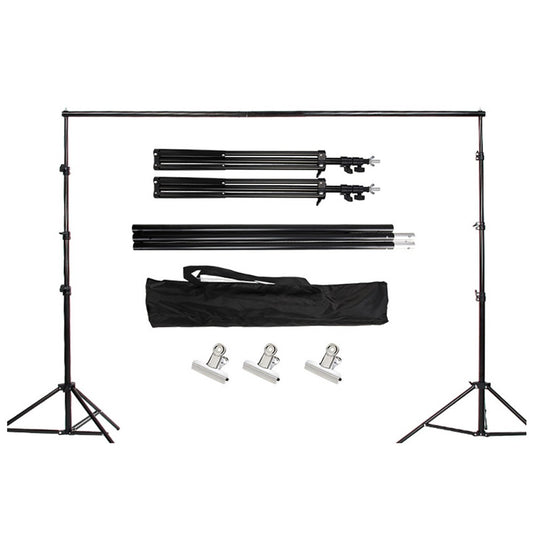 Adjustable Backdrop Support Stand Set Photography Background Support System with Storage Bag