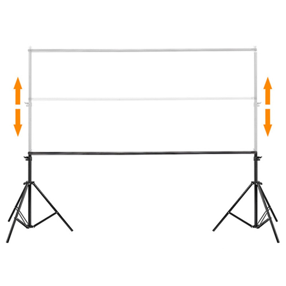 Adjustable Backdrop Support Stand Set Photography Background Support System with Storage Bag
