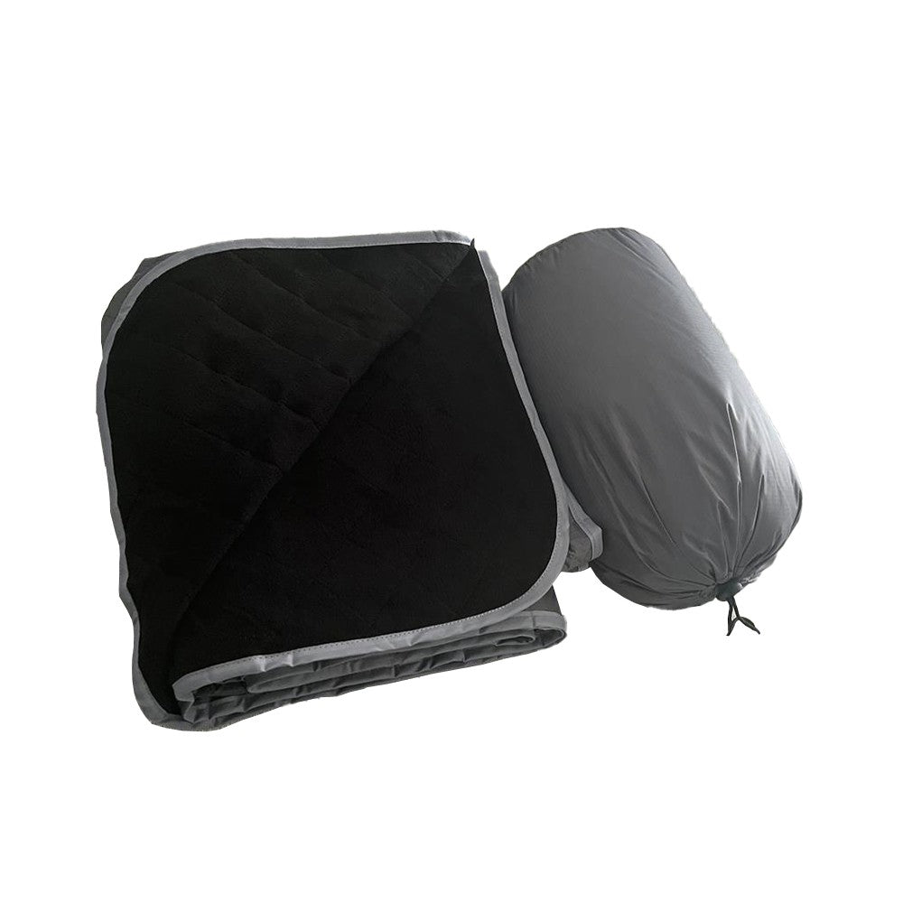 200x140cm Outdoor Waterproof Camping Blanket Polar Fleece Wind-resistant Blanket Grey