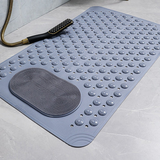 36x69cm Shower Mat Non-Slip Bathtub Mat Shower Foot Massage Mat with Drain Holes Grey