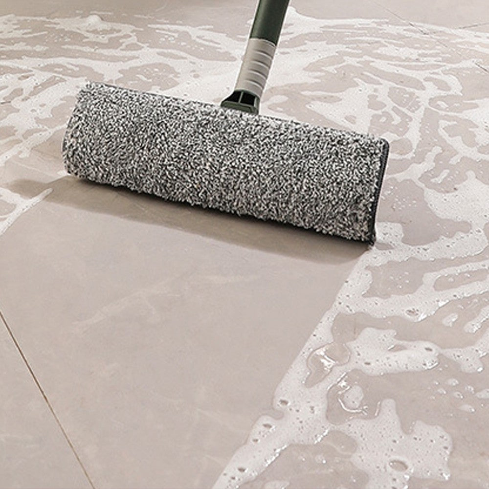 2 in 1 Window Cleaning Tool Window Squeegee Cleaner Kit with Microfiber Dusters Head