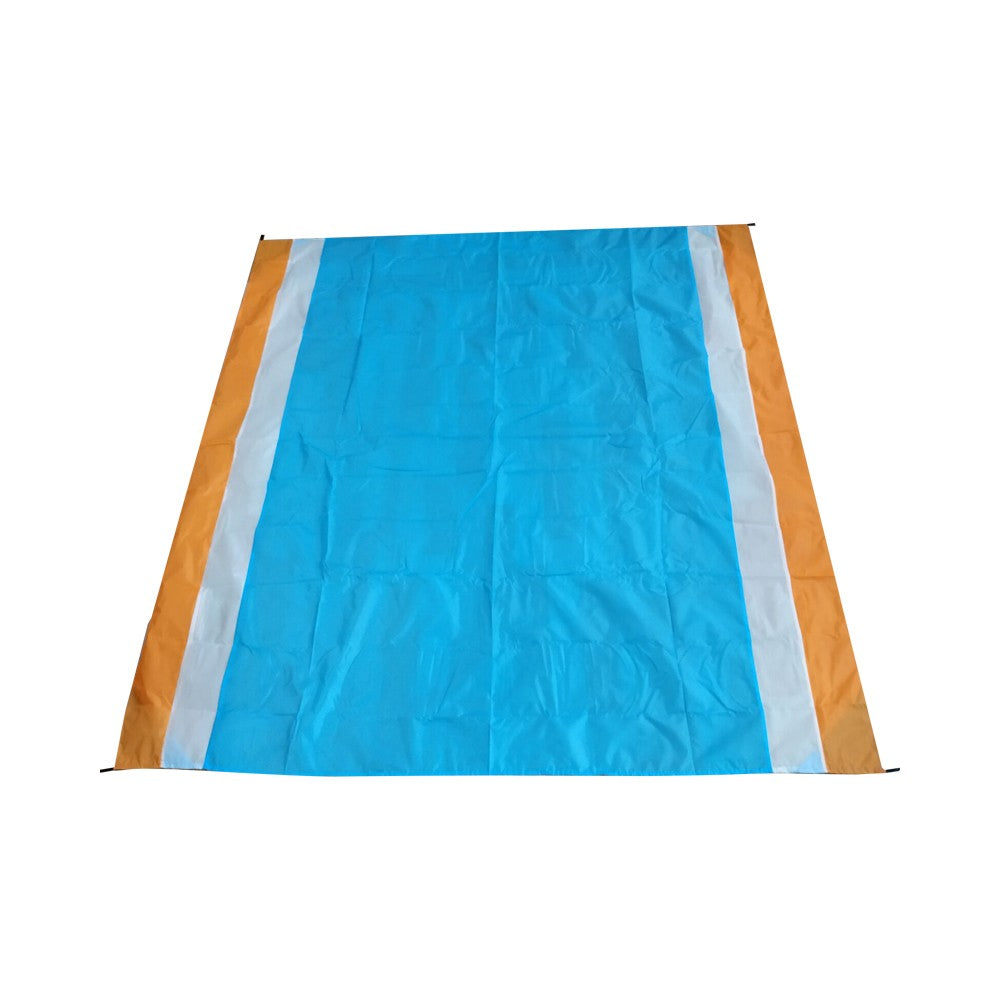 210x200cm Portable Beach Mat Water-resistant Beach Blanket Picnic Mat Orange