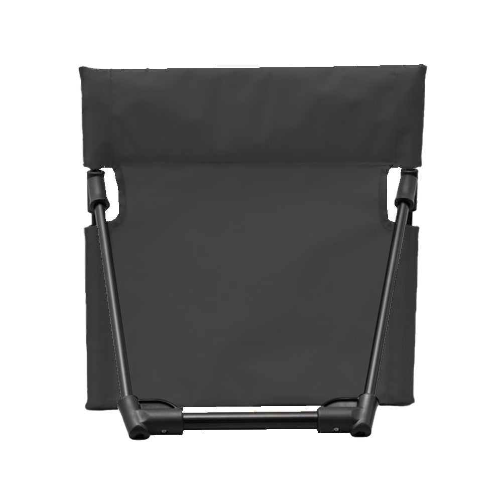 2Pcs Folding Beach Lounge Chair Portable Beach Mat with Backrest Black