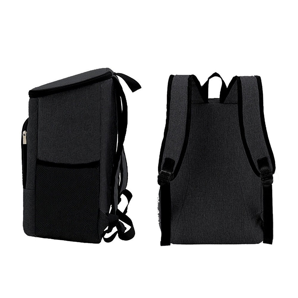 Water-resistant Insulated Cooling Backpack Picnic Camping Cooler Bag Black
