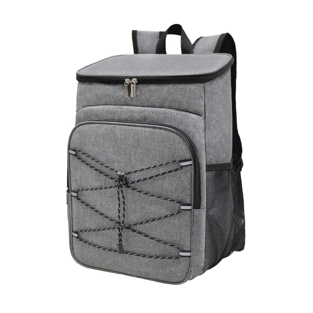 Water-resistant Insulated Cooling Backpack Picnic Camping Cooler Bag Grey