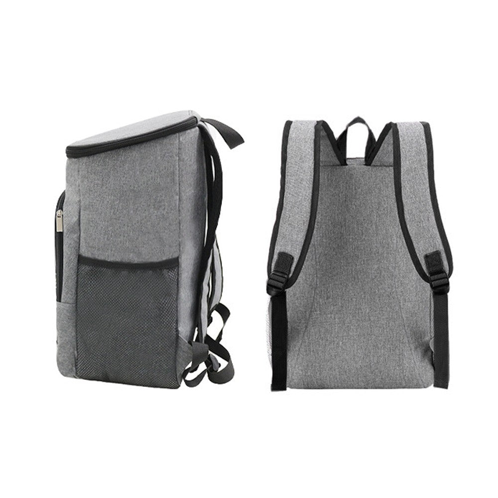 Water-resistant Insulated Cooling Backpack Picnic Camping Cooler Bag Grey