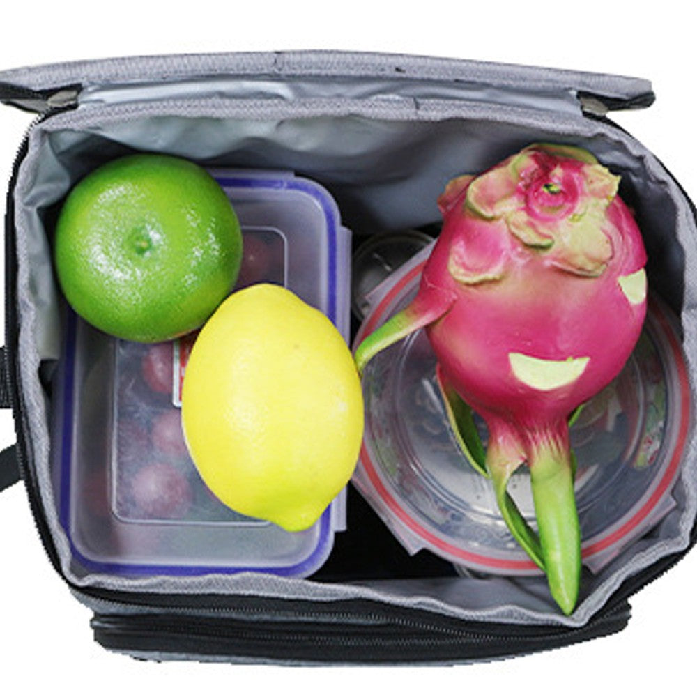 Water-resistant Insulated Cooling Backpack Picnic Camping Cooler Bag Grey