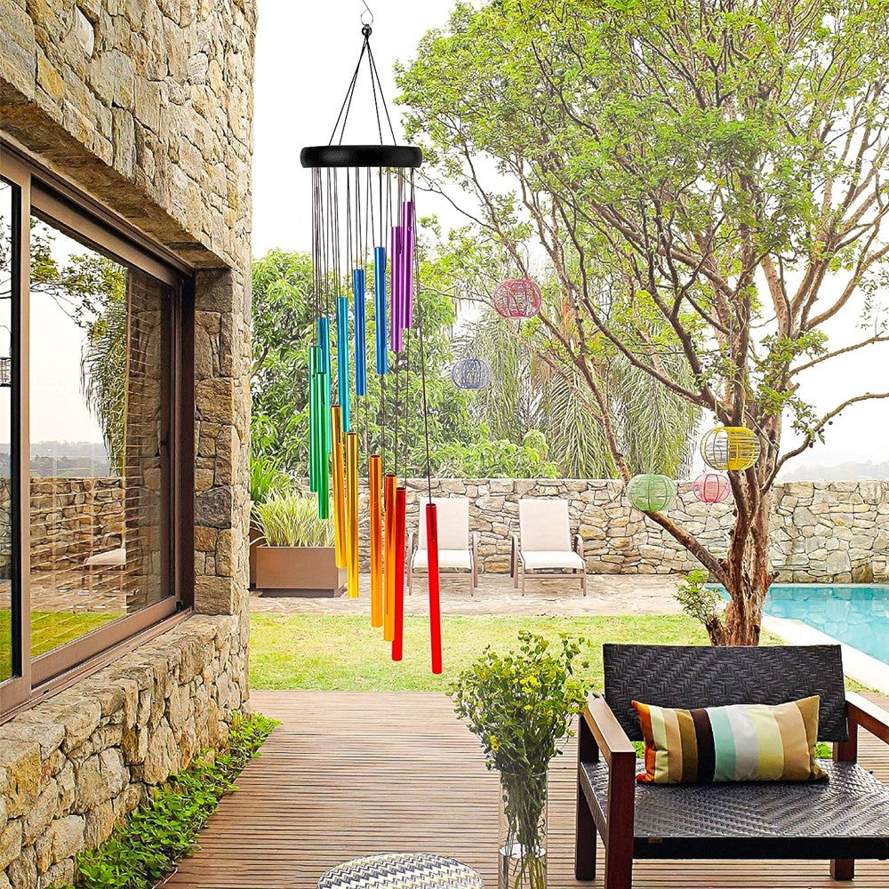 1Pc Wind Chime Aluminum Alloy Wind Chime Outdoor Patio Porch Decoration