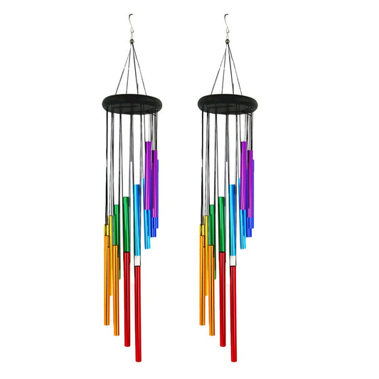 2Pcs Wind Chime Aluminum Alloy Wind Chime Outdoor Patio Porch Decoration