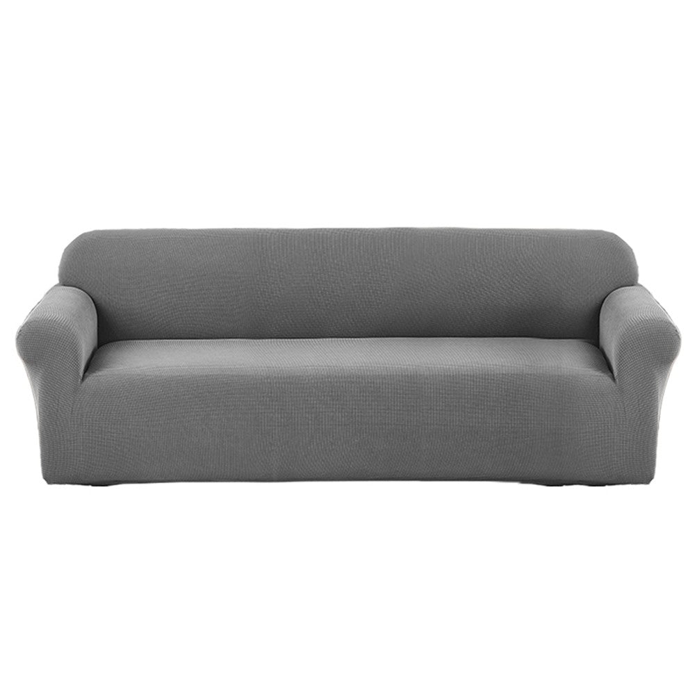 For 3-Seater Water-Repellent Sofa Cover Stretch Couch Cover Slipcover Furniture Protector Light Grey