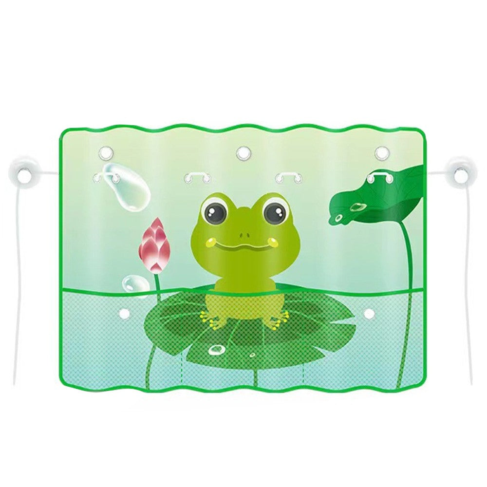2Pcs Car Rear Window Sun Shade for Baby Car Window Curtain with Net Pocket Green