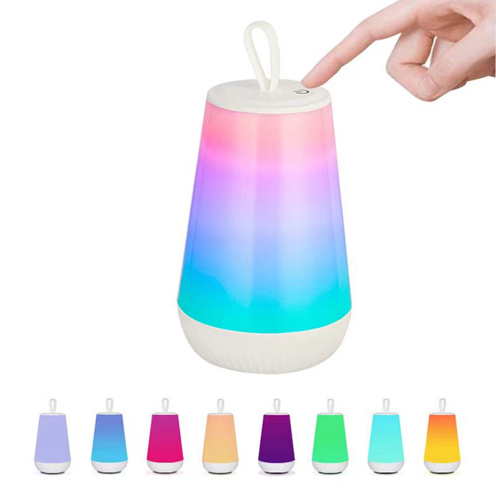 1Pc Night Light Rechargeable Nursery Night Lamp Bedside Lamp Touch Color Changing Light