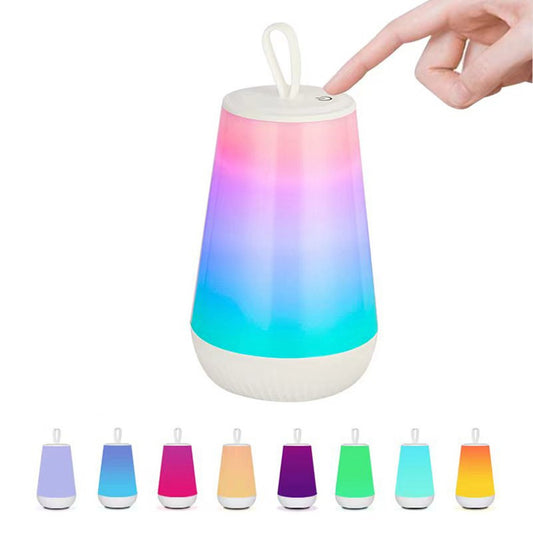2Pcs Night Light Rechargeable Nursery Night Lamp Bedside Lamp Touch Color Changing Light