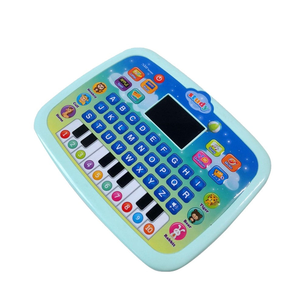 1Pc Kids Early Educational Learning Toy Tablet Toddlers Fun Toy Laptop Green