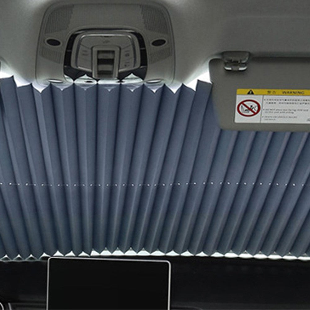 160x65cm Car Retractable Curtain Windshield Sunshade for Front Rear Windshield