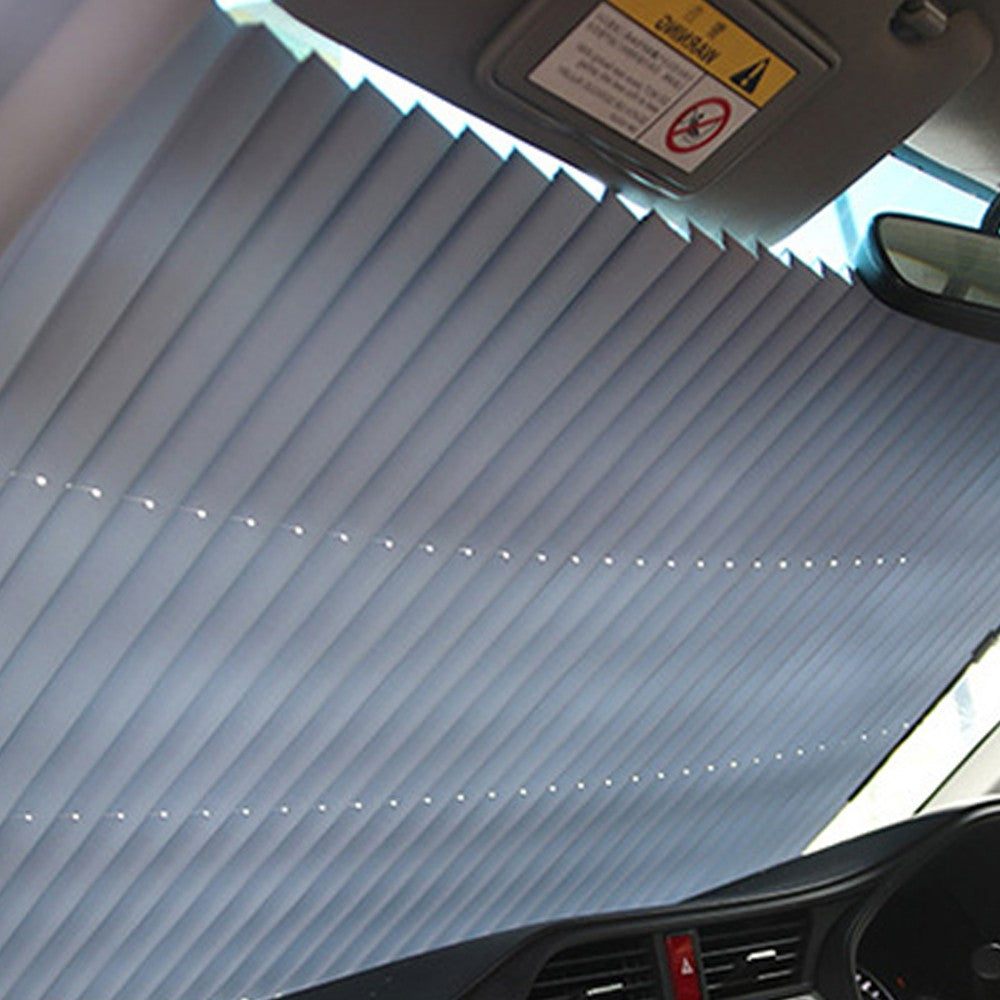 120x46cm Car Retractable Curtain Windshield Sunshade for Front Rear Windshield