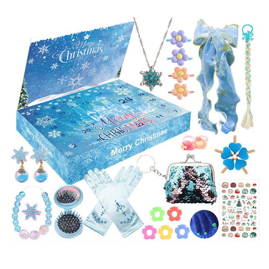 Christmas Advent Calendar Xmas Countdown Calendar Xmas Girls Accessories Blind Box - Style 1
