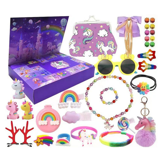 Christmas Advent Calendar Xmas Countdown Calendar Xmas Girls Accessories Blind Box - Style 2