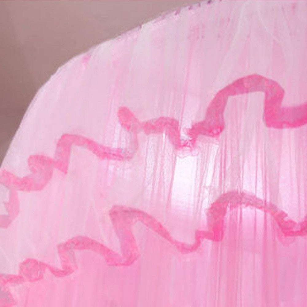 Bed Canopy Bedcover Bed Curtain Dome Mosquito Net Universal Size Pink