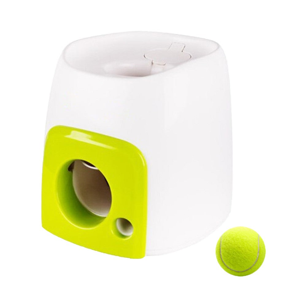 Dog Interactive Treat Dispenser Automatic Treat Reward Machine Ball Thrower Pet Toy
