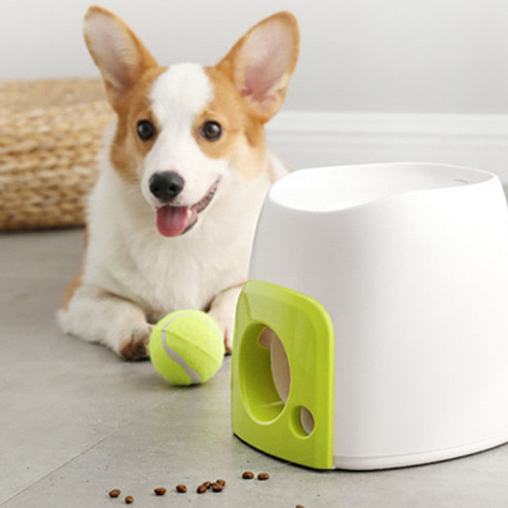Dog Interactive Treat Dispenser Automatic Treat Reward Machine Ball Thrower Pet Toy
