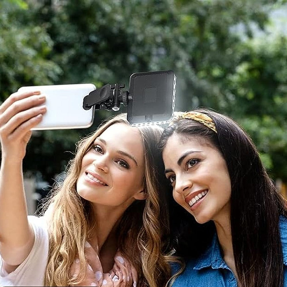 Portable Clip-On Selfie Light Phone Light Rechargeable Video Fill Light Dimmable Makeup Light