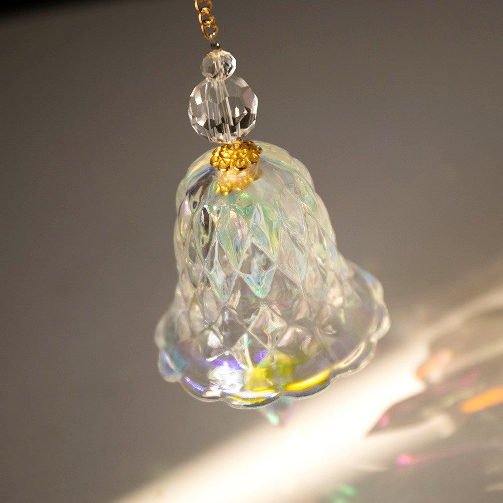 2Pcs Glass Wind Chime Sun Catcher Hanging Crystal Prism Ornament Home Decor