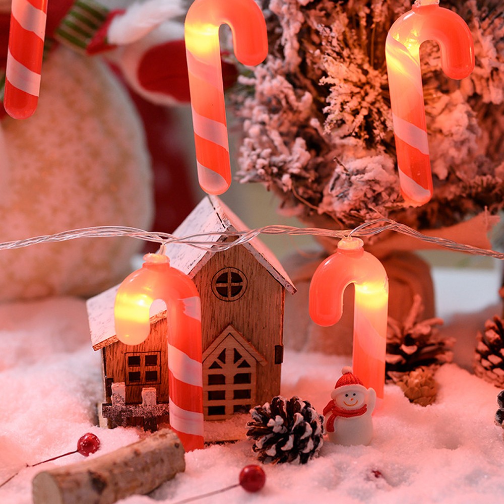 3M Christmas Candy Cane String Lights Battery Powered Led Fairy Lights String Xmas Decor