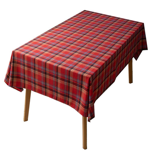 140x100cm Red Plaid Christmas Tablecloth Checkered Table Cloth for Rectangle Tables
