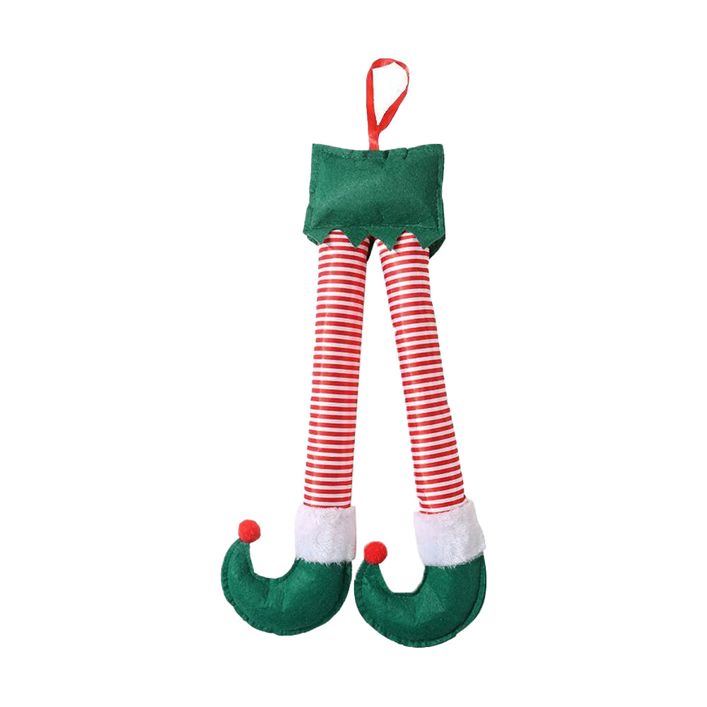 2XChristmas Santa Legs Decorations Tree Hanging Pendants