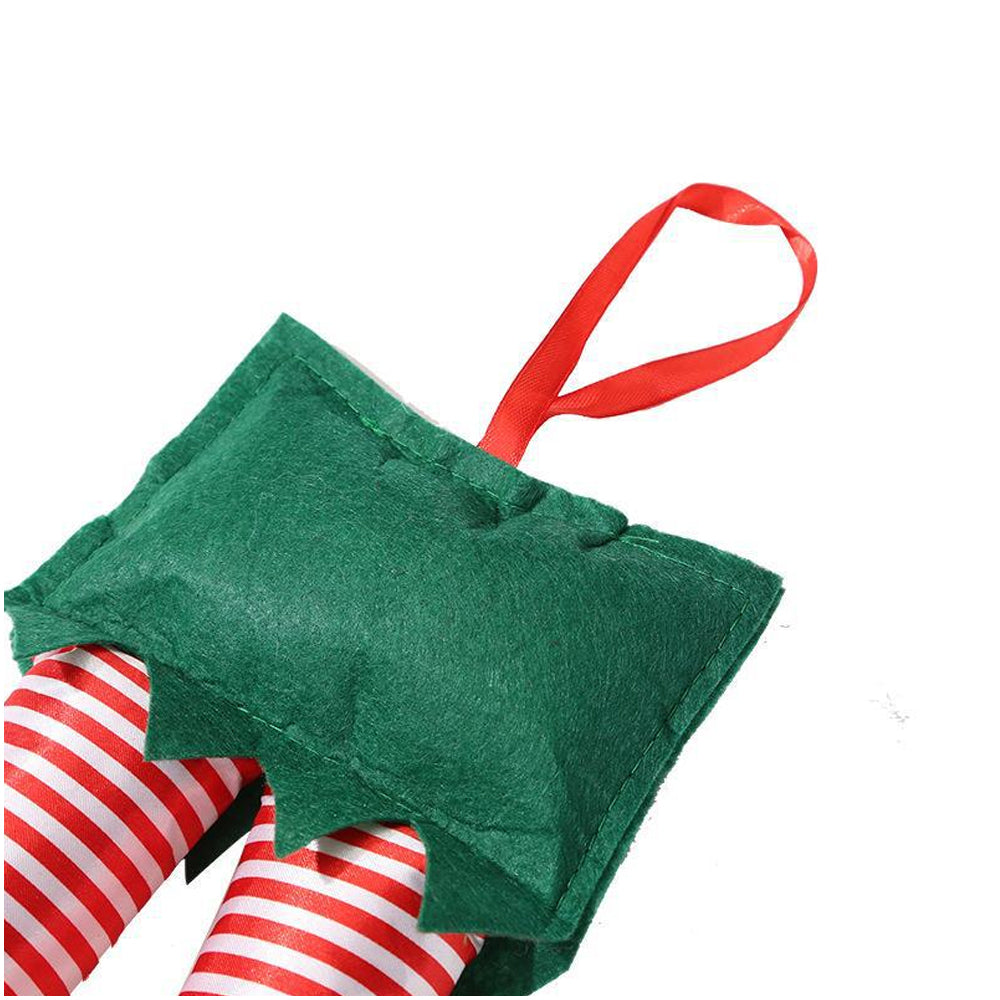 2XChristmas Santa Legs Decorations Tree Hanging Pendants