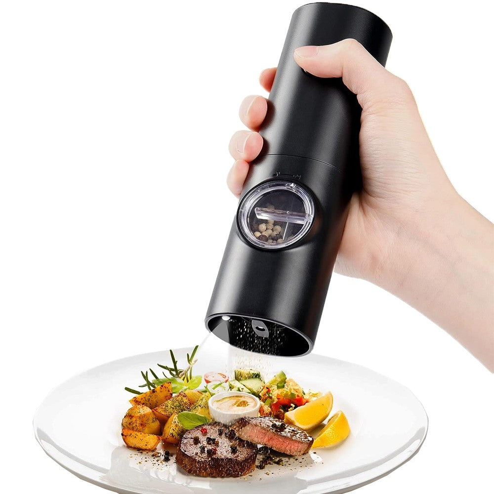 Electric Pepper Grinder Battery Operated Salt Mill Adjustable Grinder