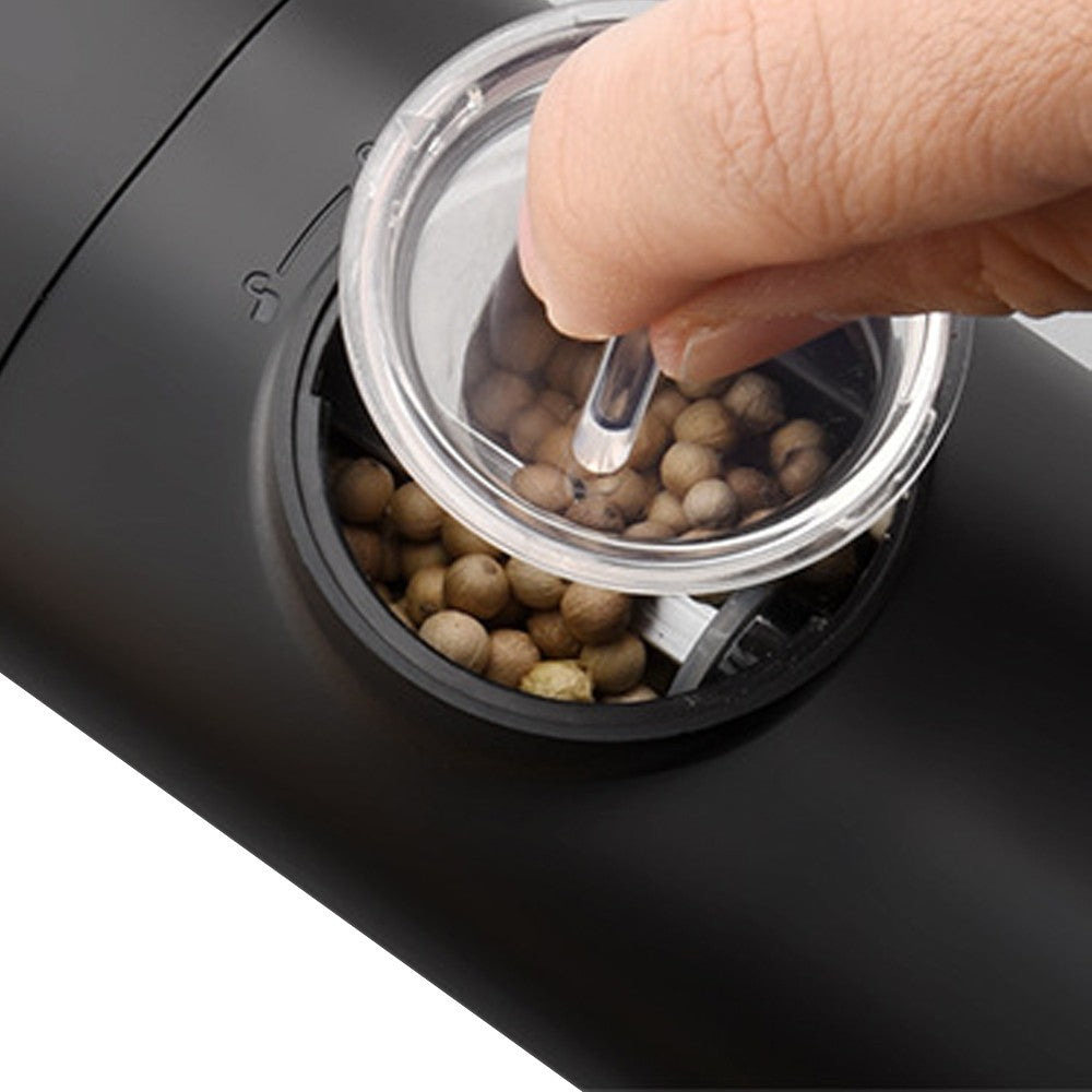 2XElectric Pepper Grinder Battery Operated Salt Mill Adjustable Grinder