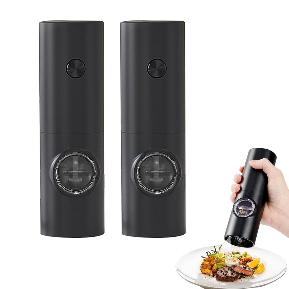 2XElectric Pepper Grinder Battery Operated Salt Mill Adjustable Grinder