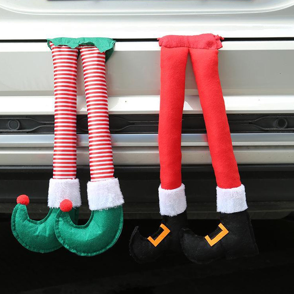 2XChristmas Santa Legs Decorations Tree Hanging Pendants