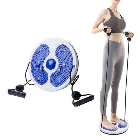 Blue Twist Waist Board Foot Sole Massage Disc with Drawstrings