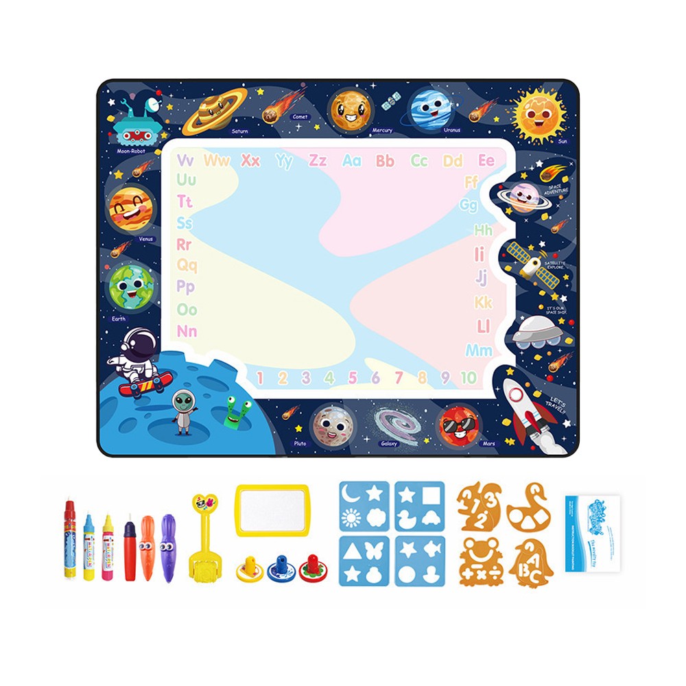 Style1 Water Drawing Mat Cartoon Doodle Toy Mat Reusable Kids Painting Board