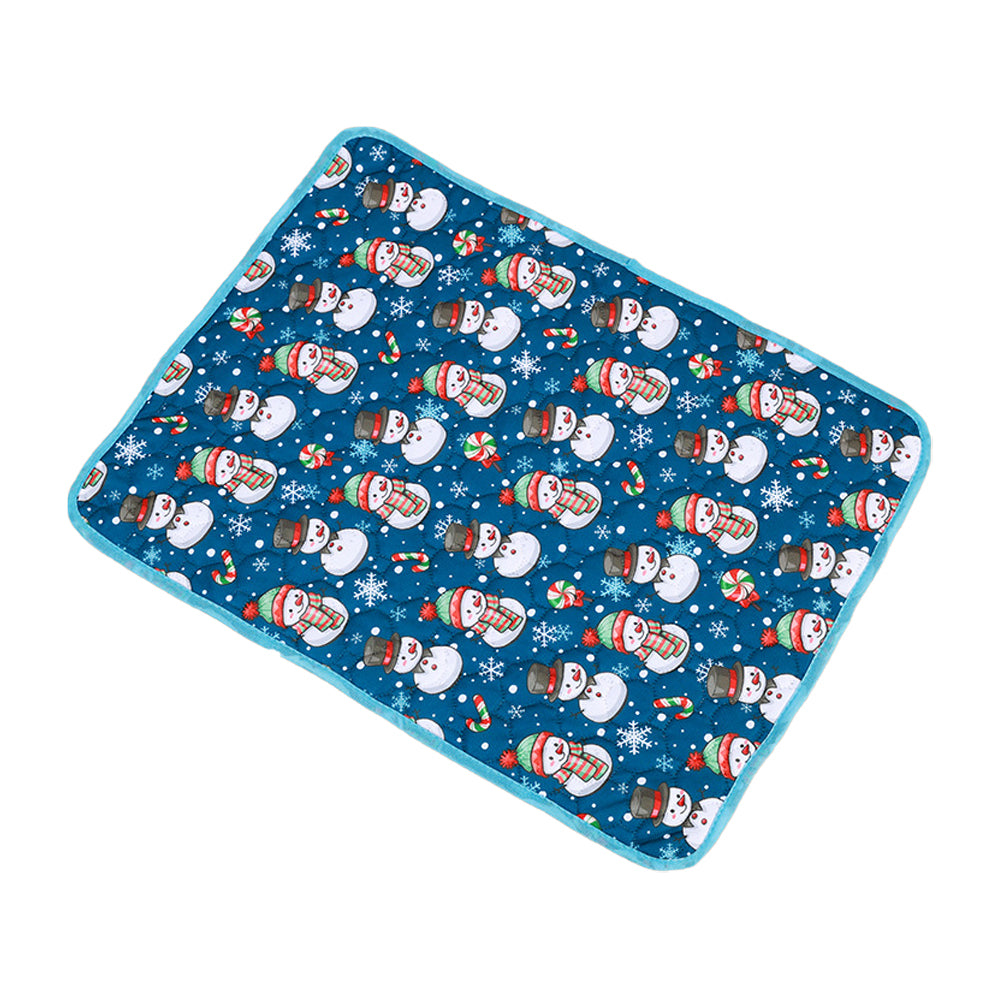 100x70cm Christmas Printed Reusable Pet Dog Training Pads Pee Mat Bed Mat Style3