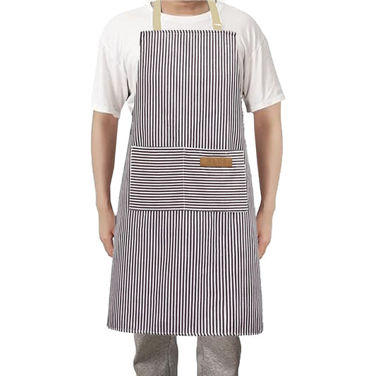 1Pc Kitchen Cooking Aprons Gardening Aprons with 2 Pockets - Grey