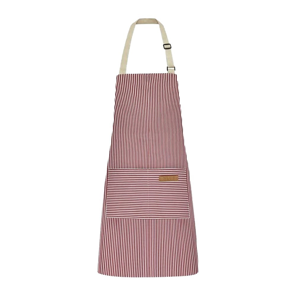 1Pc Kitchen Cooking Aprons Gardening Aprons with 2 Pockets - Red