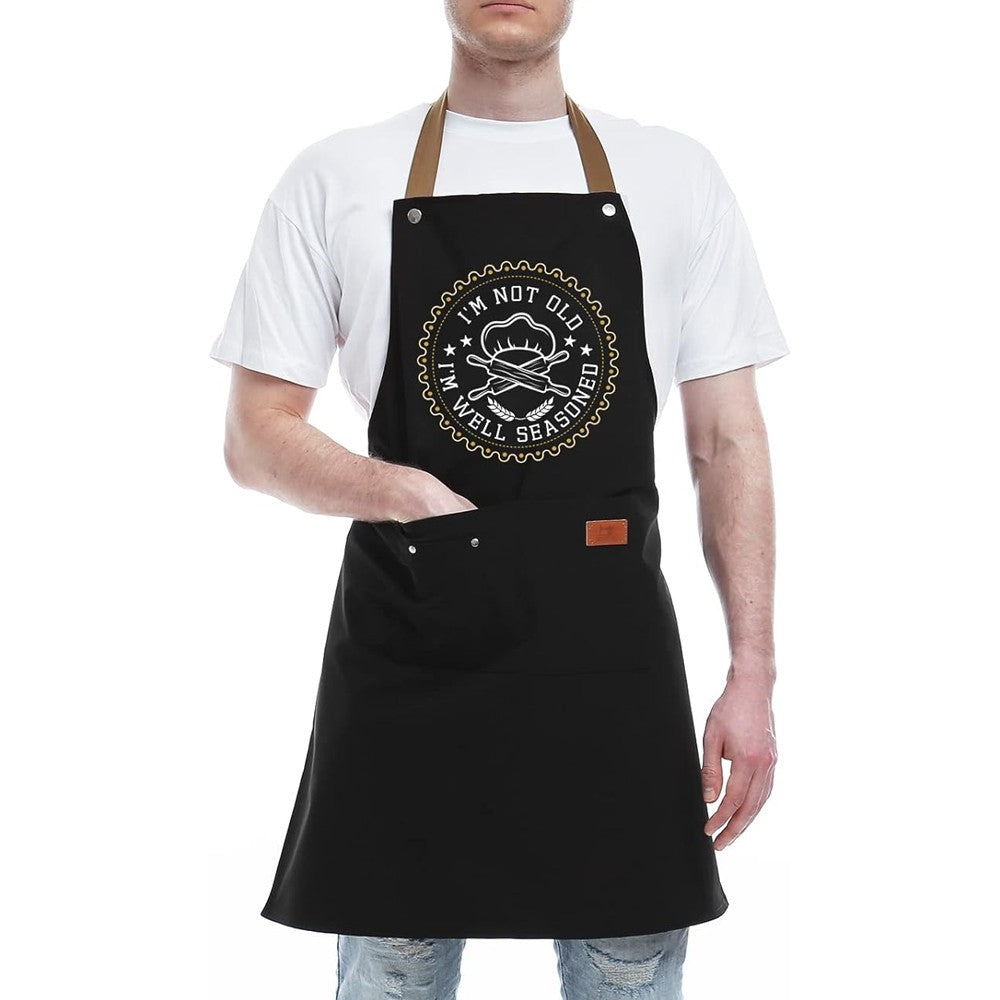 Letters Printed Kitchen Cooking Aprons Gardening Aprons with 2 Pockets - Style 3