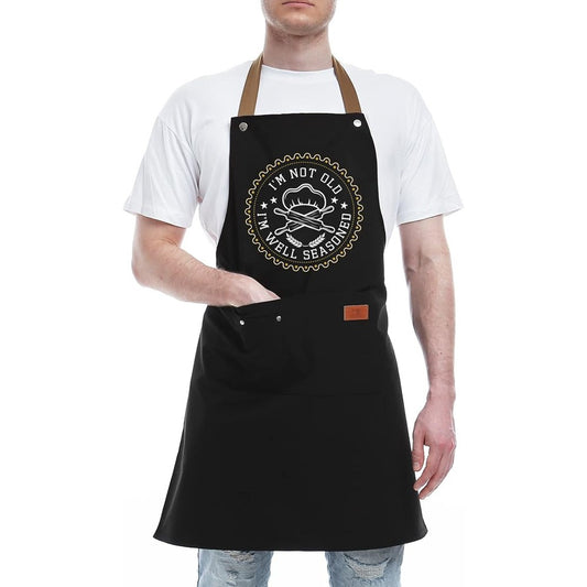 Letters Printed Kitchen Cooking Aprons Gardening Aprons with 2 Pockets - Style 3