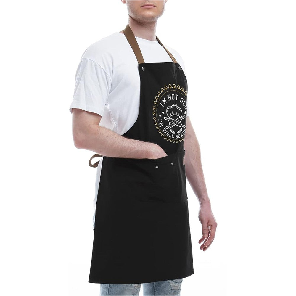 Letters Printed Kitchen Cooking Aprons Gardening Aprons with 2 Pockets - Style 3