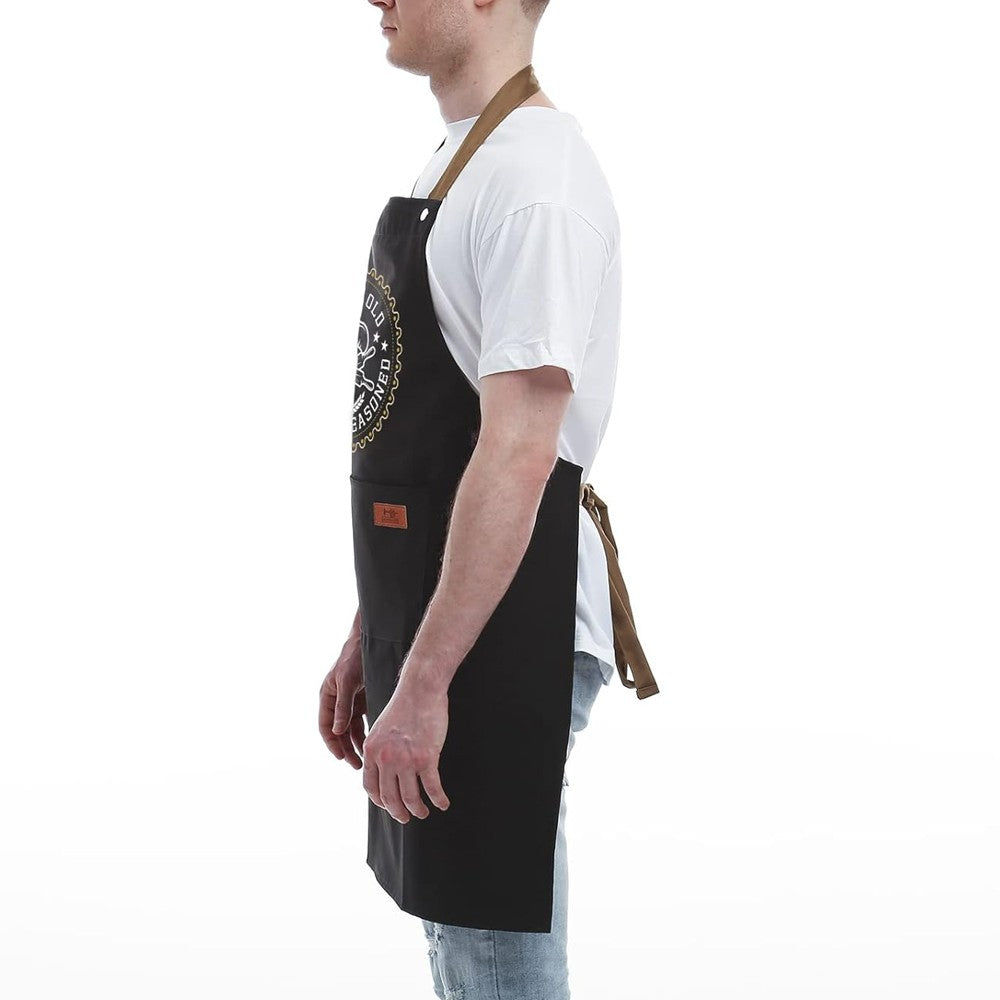 Letters Printed Kitchen Cooking Aprons Gardening Aprons with 2 Pockets - Style 3