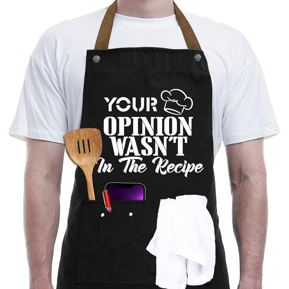 Letters Printed Kitchen Cooking Aprons Gardening Aprons with 2 Pockets - Style 5