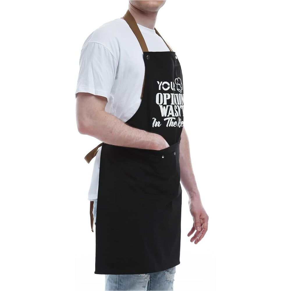 Letters Printed Kitchen Cooking Aprons Gardening Aprons with 2 Pockets - Style 5